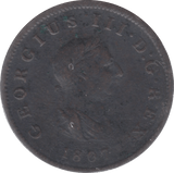 1807 HALFPENNY ( FINE )