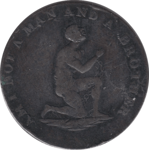 1787 - 1797 HALF PENNY CEASEMENT OF SLAVERY TOKEN