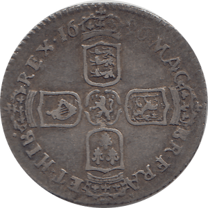 1696 SIXPENCE ( VF ) 2