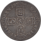 1696 SIXPENCE ( VF ) 2