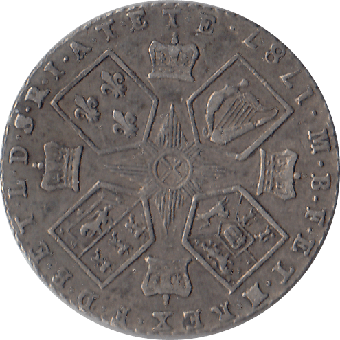 1787 SIXPENCE ( GVF ) 4A