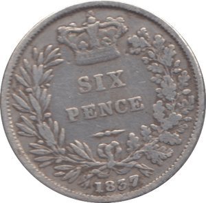 1837 SIXPENCE ( FINE ) 8 - SIXPENCE - Cambridgeshire Coins