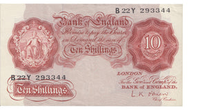 10 SHILLINGS BANKNOTE O'BRIEN REF SHILL-16