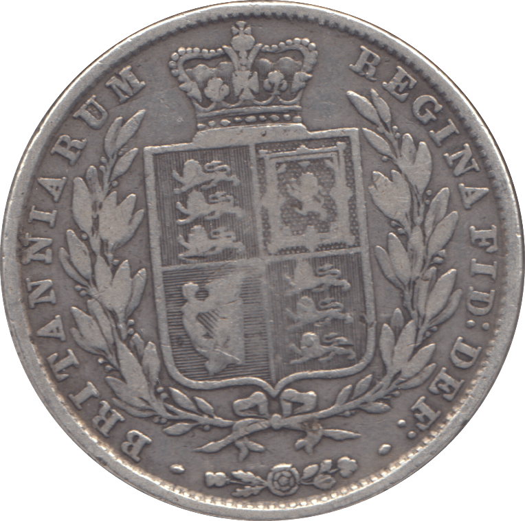 1845 HALF CROWN ( NF ) 2 - Halfcrown - Cambridgeshire Coins
