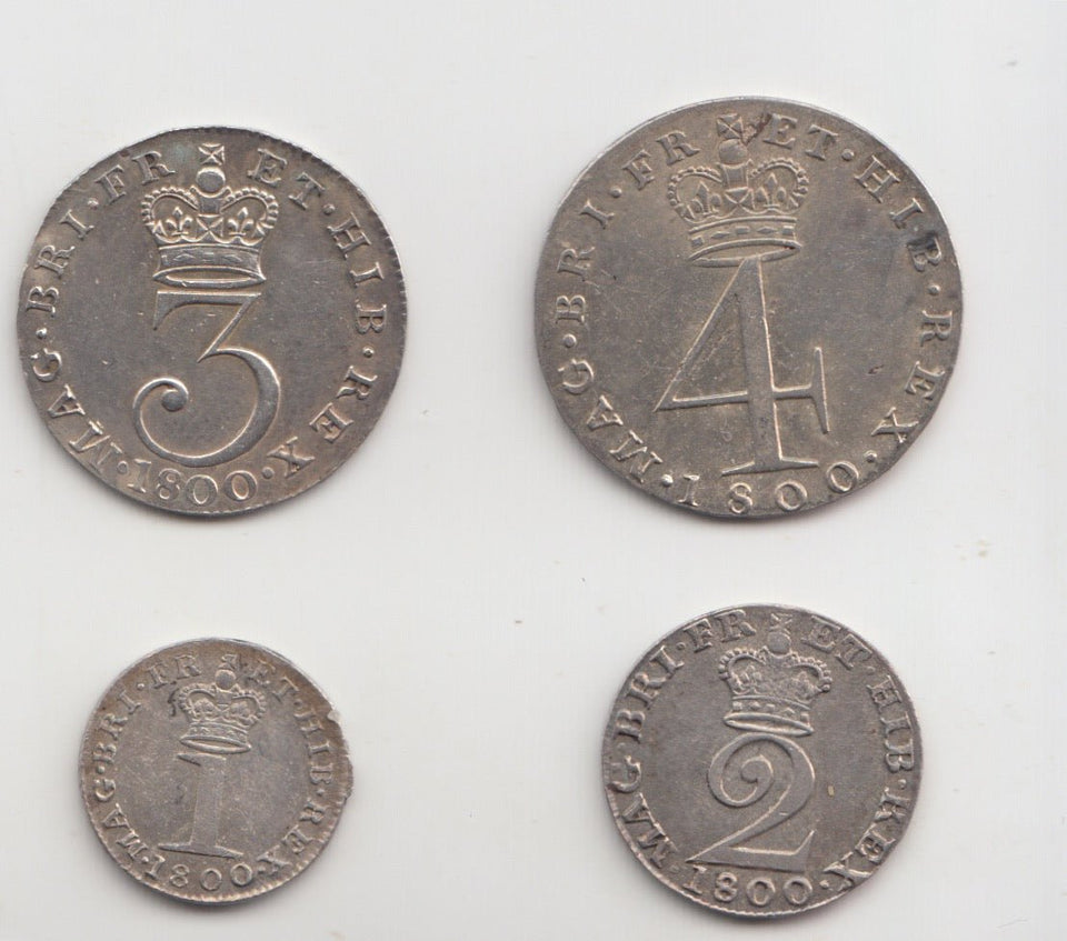 1800 MAUNDY SET GEORGE III