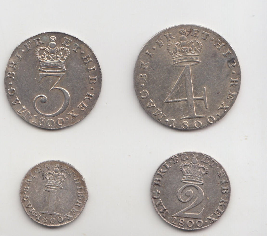 1800 MAUNDY SET GEORGE III