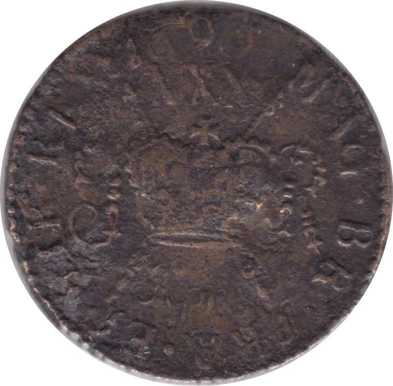 1690 GUN MONEY HALFCROWN IRELAND