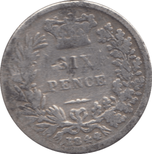 1844 SIXPENCE ( FAIR ) 8 - SIXPENCE - Cambridgeshire Coins