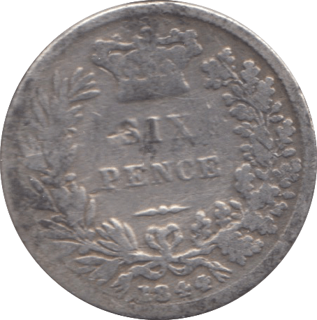 1844 SIXPENCE ( FAIR ) 8 - SIXPENCE - Cambridgeshire Coins