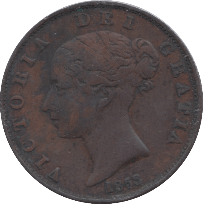 1853 HALFPENNY ( GF ) 2 - HALFPENNY - Cambridgeshire Coins