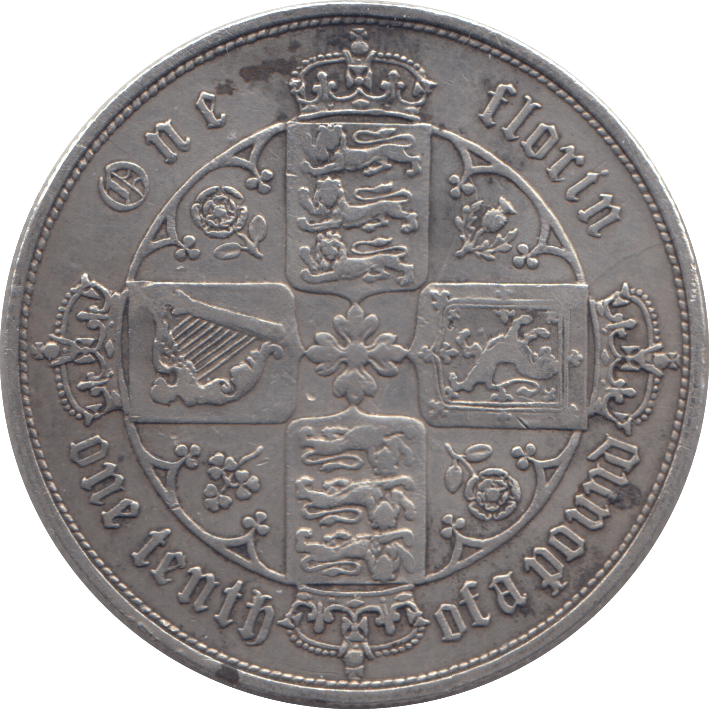 1853 FLORIN ( GVF ) - Florin - Cambridgeshire Coins