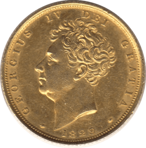 1829 GOLD SOVEREIGN ( AUNC ) GEORGE IV - Sovereign - Cambridgeshire Coins