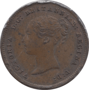 1843 HALF FARTHING ( GVF ) 3 - Half Farthing - Cambridgeshire Coins