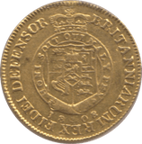 1808 GOLD HALF GUINEA ( GVF ) GEORGE III