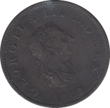 1807 HALFPENNY ( FINE ) 3