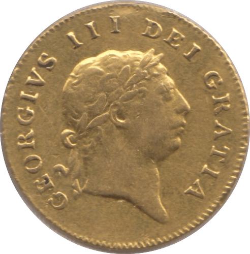 1808 GOLD HALF GUINEA ( GVF ) GEORGE III