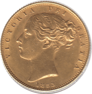 1853 GOLD SOVEREIGN ( EF ) REF 26 SHIELD BACK - Sovereign - Cambridgeshire Coins