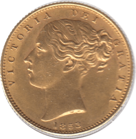 1853 GOLD SOVEREIGN ( EF ) REF 26 SHIELD BACK - Sovereign - Cambridgeshire Coins