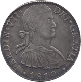 1810 MEXICO SILVER 8 REALES SPANISH COLONIAL TRADE DOLLAR