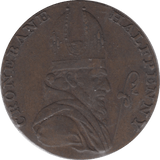 1793 HALFPENNY TOKEN WICKLOW BISHOP CRONBANE MINERS ARMS AND WINDLASS DH35A ( REF 202 )