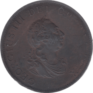 1799 HALFPENNY 3 ( EF )