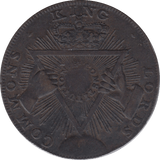 1795 HALFPENNY TOKEN MIDDLESEX KING LORDS COMMONS FEMALE WITH SWORD AND SHIELD DH295 ( REF 113 )