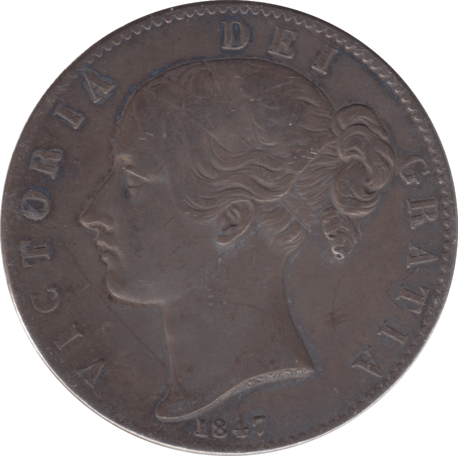 1847 CROWN ( VF ) 22 - Crown - Cambridgeshire Coins