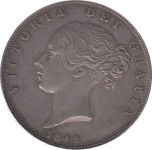 1849 HALFCROWN ( AUNC ) - Halfcrown - Cambridgeshire Coins