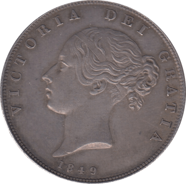 1849 HALFCROWN ( AUNC ) - Halfcrown - Cambridgeshire Coins