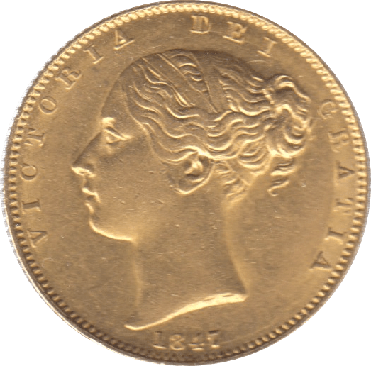 1847 GOLD SOVEREIGN ( EF ) REF 26 SHIELD BACK - Sovereign - Cambridgeshire Coins