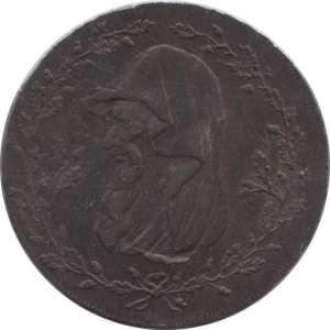 1793 HALFPENNY TOKEN ANGELSEY RNG CYPER DRUID ( REF 165 )