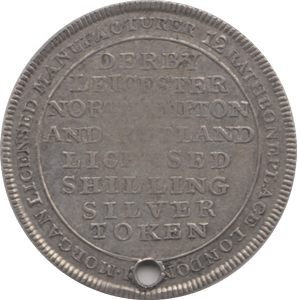 1811 LEICESTERSHIRE SHILLING TOKEN ( REF 282 )