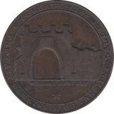 1797 HALFPENNY TOKEN ANGUSHIRE ST ANDREWS CHURCH DUNDEE COWGATE PORT