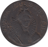 1794 HALFPENNY TOKEN SUSSEX CIRCHESTER ELIZABETH I DH15 ( REF 142 )