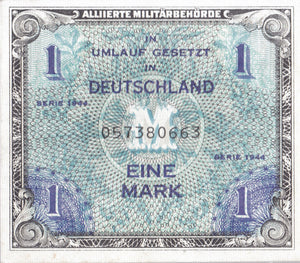 1 MARK UMLAUF GESETZT DUTCH BANKNOTE REF 14