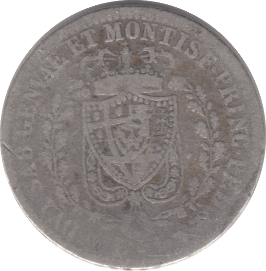 1830 SILVER 5 LIRE ITALY - SILVER WORLD COINS - Cambridgeshire Coins