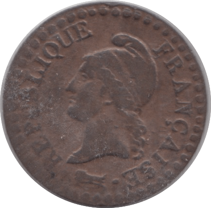 1797 FRENCH REVOLUTION ONE CENTIMES FRANCE