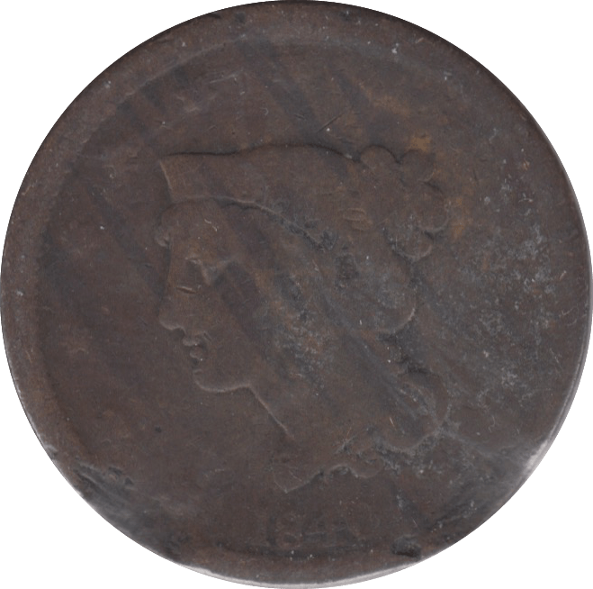 1840 1 CENT USA - WORLD COINS - Cambridgeshire Coins