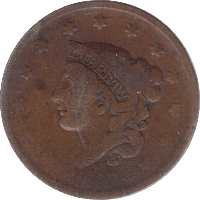 1850 1 CENT USA - WORLD COINS - Cambridgeshire Coins