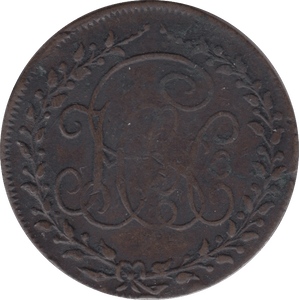 1795 HALFPENNY TOKEN MULE CORK HS CYPHER PAYABLE AT DUBLIN PLAIN DH324 ( REF 190 )