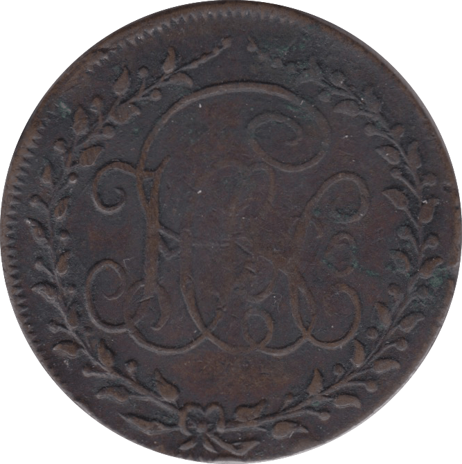 1795 HALFPENNY TOKEN MULE CORK HS CYPHER PAYABLE AT DUBLIN PLAIN DH324 ( REF 190 )