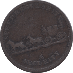 1830 MAIL COACH LAD LANE LONDON TOKEN ( REF 289 ) - Token - Cambridgeshire Coins