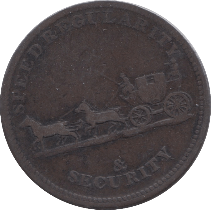 1830 MAIL COACH LAD LANE LONDON TOKEN ( REF 289 ) - Token - Cambridgeshire Coins
