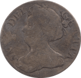 1711 SIXPENCE ( FINE )