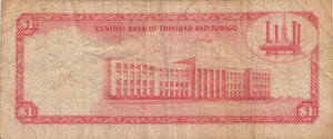 1 DOLLAR CENTRAL BANK OF TRINIDAD AND TOBAGO BANKNOTE 1964 TRINIDAD REF 421