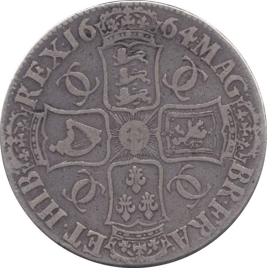 1664 CROWN SECOND BUST ( GF ) XVI