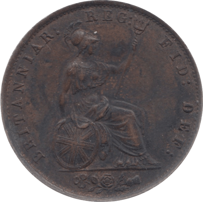 1853 HALFPENNY ( AUNC ) 3 - Halfpenny - Cambridgeshire Coins