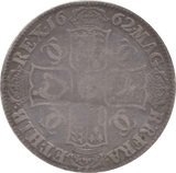 1662 CROWN ROSE BELOW BUST ( FINE )