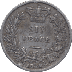 1842 SIXPENCE ( GF ) 1 - Sixpence - Cambridgeshire Coins