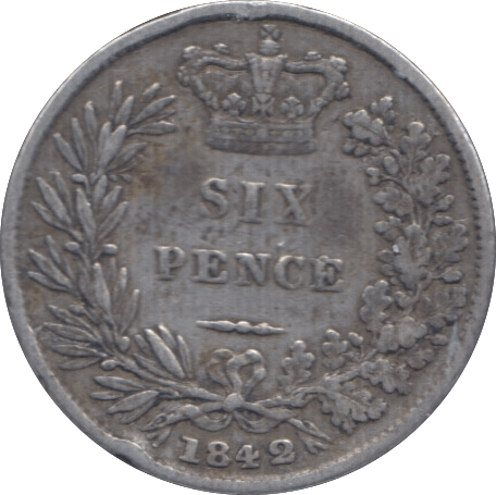 1842 SIXPENCE ( GF ) 1 - Sixpence - Cambridgeshire Coins
